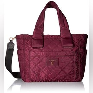 Marc Jacobs Quilted Nylon Baby Bag in Plum
